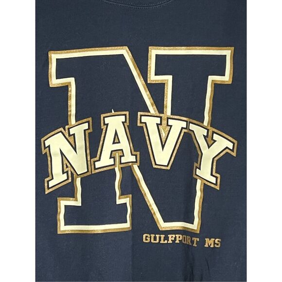 Vintage 90s US Navy Naval Academy Logo Sweater - Picture 2 of 6